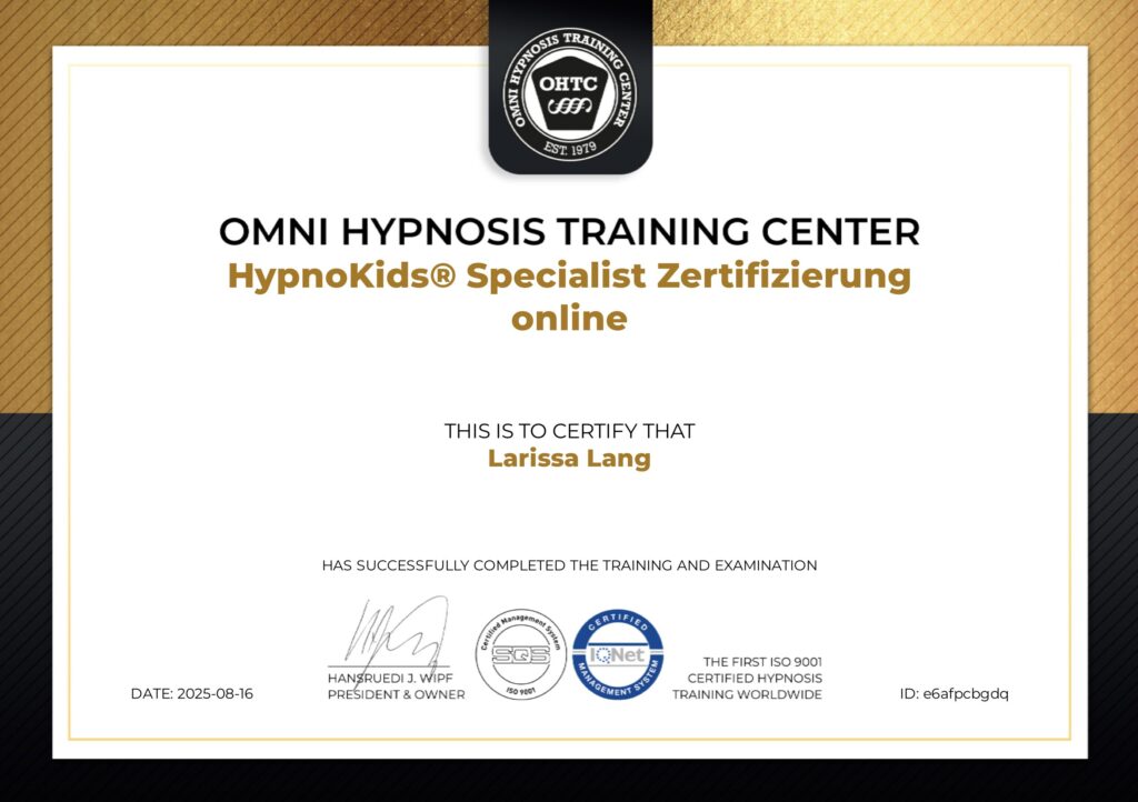 HypnoKids Zertifikat