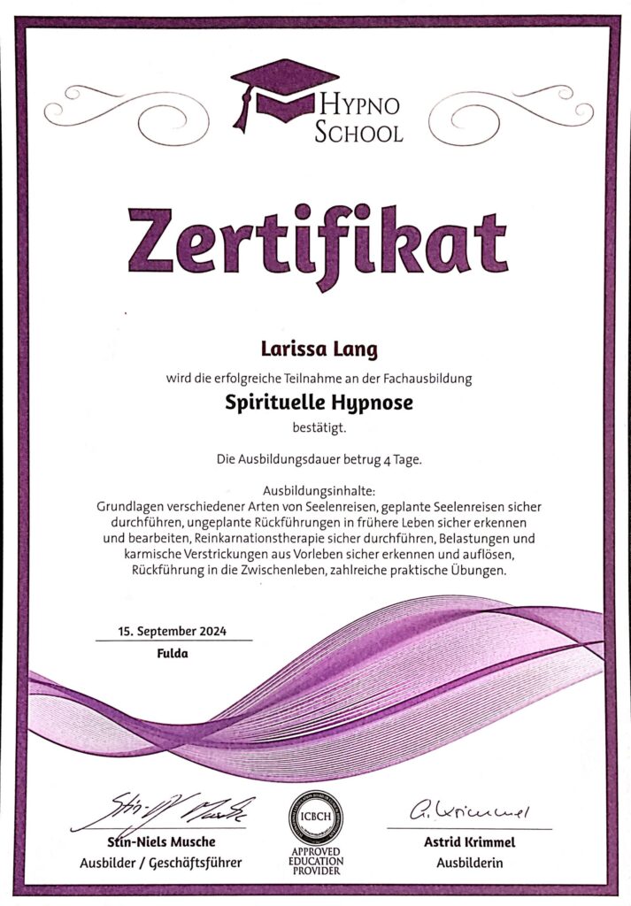 Spiri Wiederholung Zertifikat